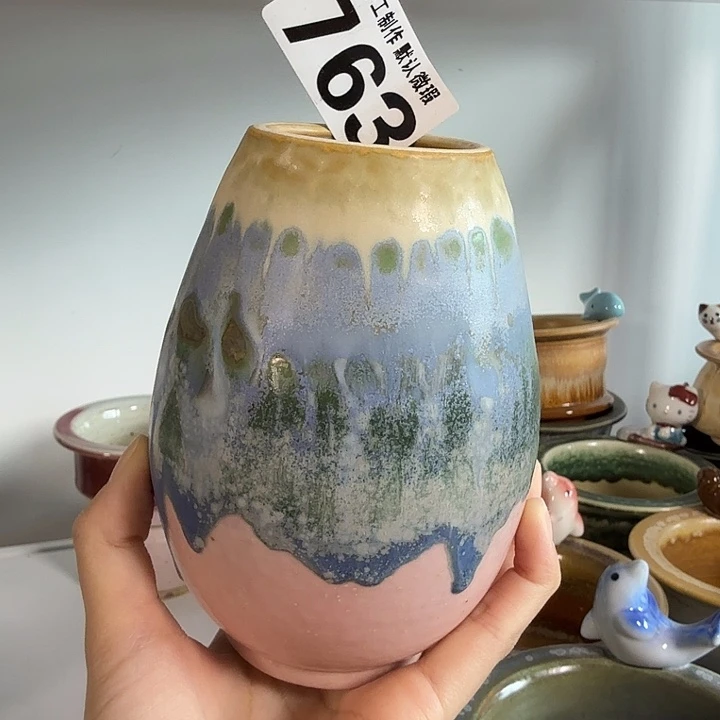 景德镇手工陶瓷盆 口5