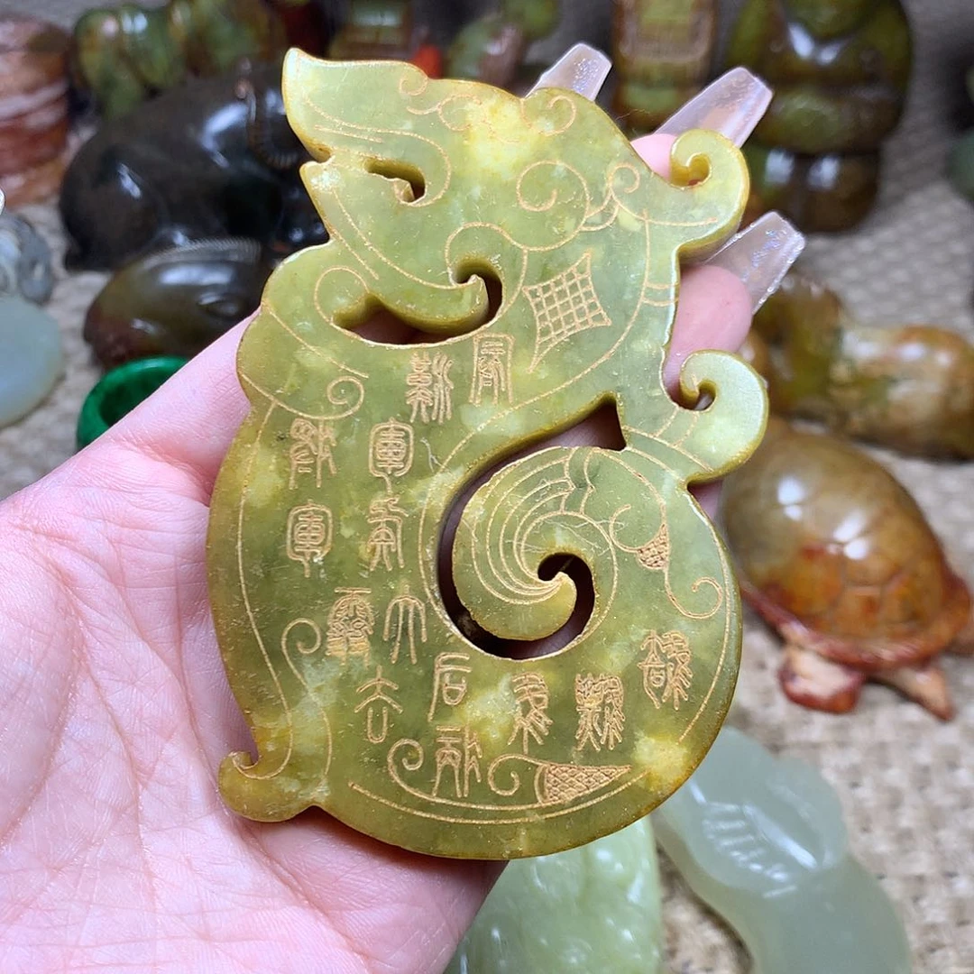 白玉菩提吊坠挂件