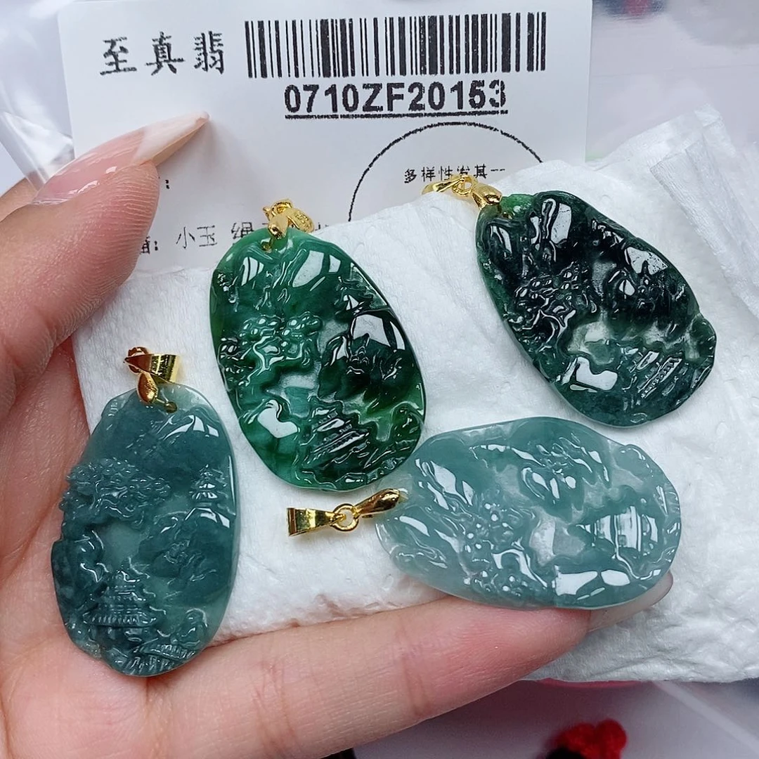 翡翠未镶嵌吊坠(不含链)