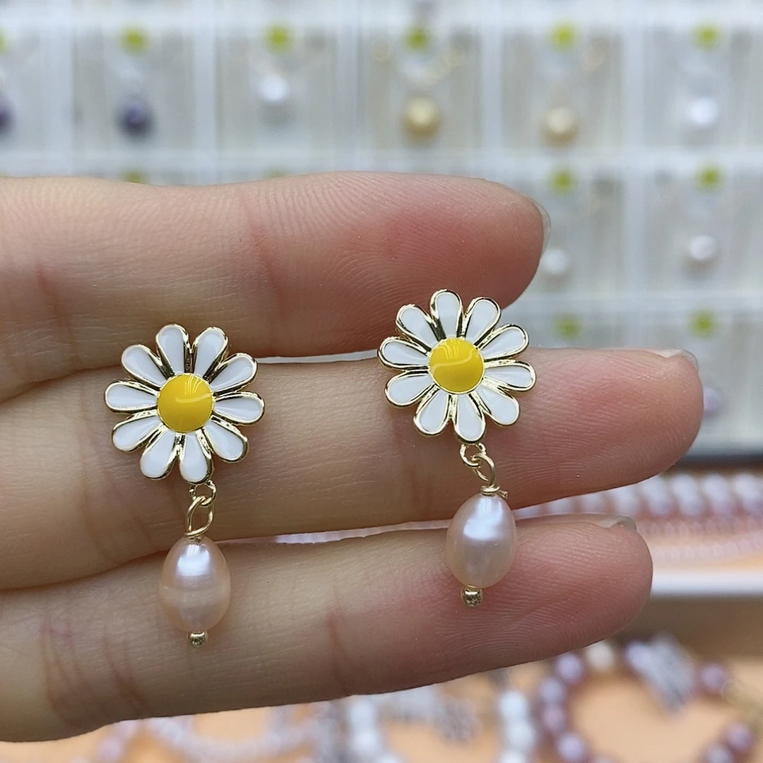 淡水珍珠银S925镶嵌颈饰