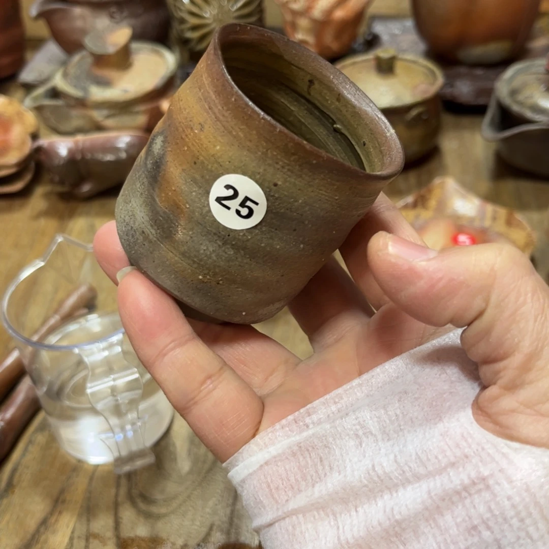 藤原陶臣备前茶杯