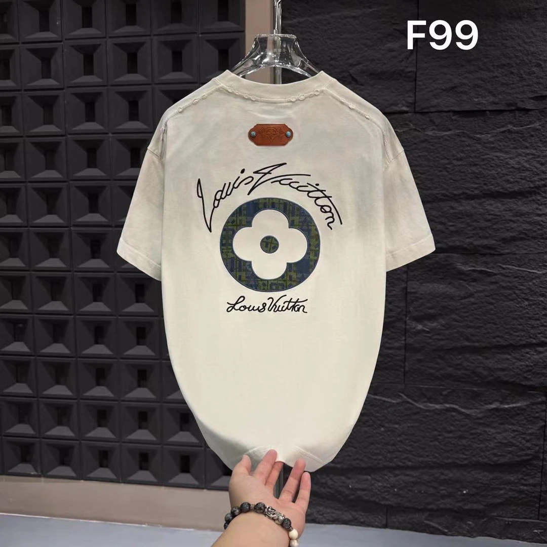 F99-（X）-2025潮牌夏季新款百搭简约休闲宽松短袖