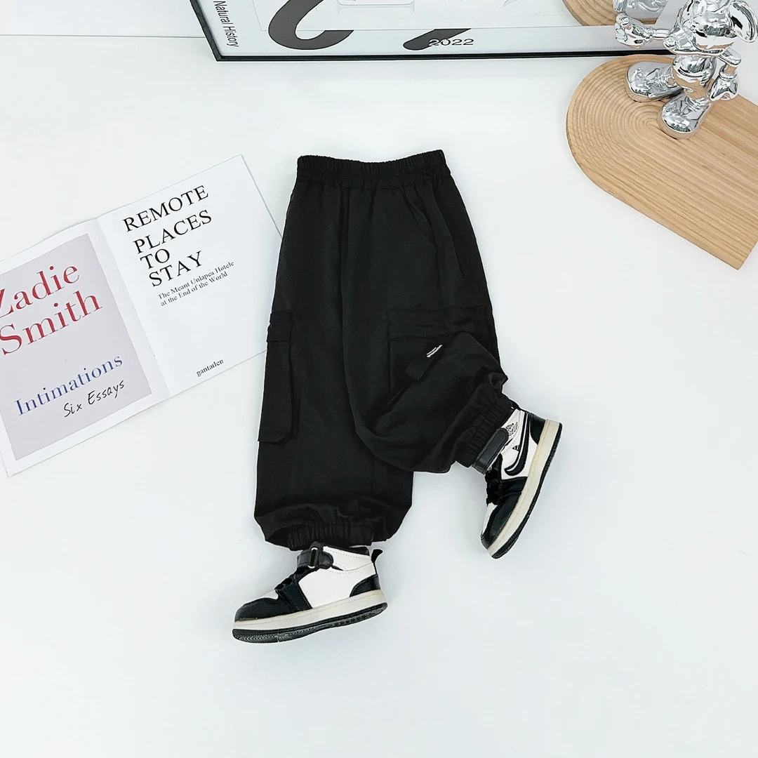 男童裤子春秋款儿童工装裤2025秋新款秋装 HS25090 悠悠童话童装