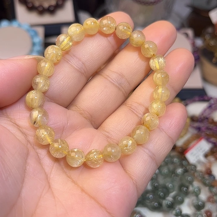 手链未镶嵌烟晶金发晶手链