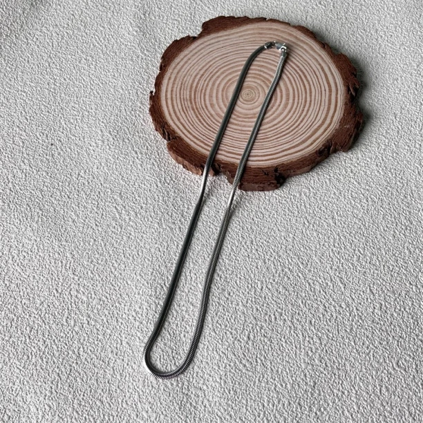 链子925银 刀片链蛇骨链银S925项链