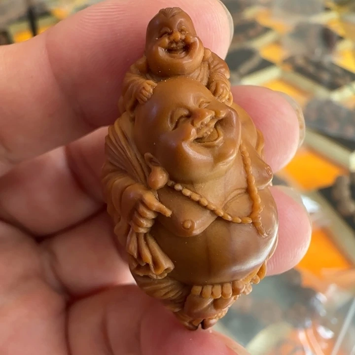 吊坠橄榄核童子弥勒