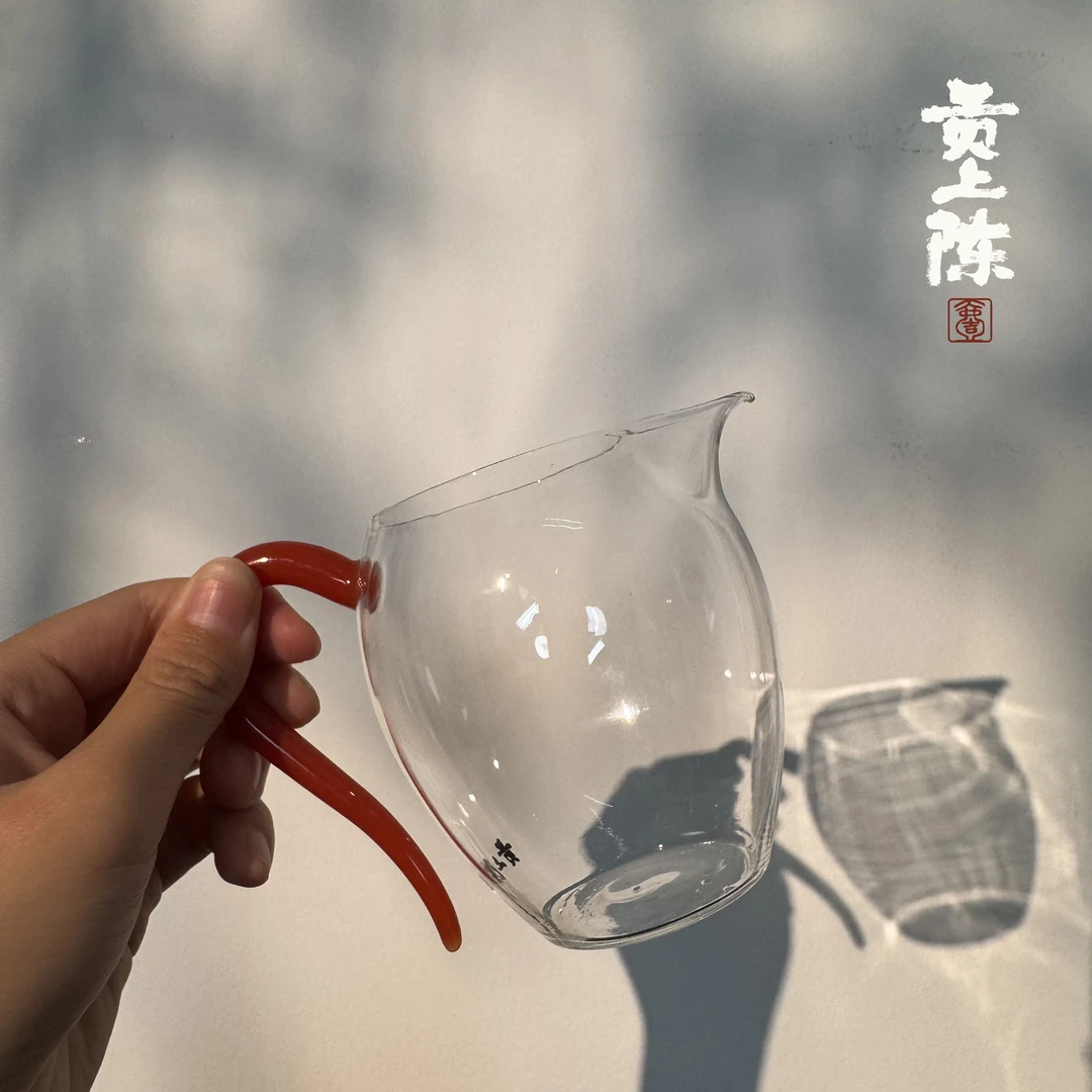 【贡上陈专属】纯手工汝红公道杯-300ML-观茶汤闻茶香断水表现出色