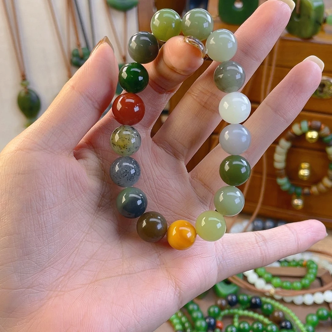 和田玉未镶嵌手链