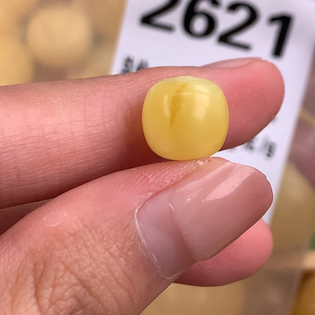 蜜蜡未镶嵌珠宝奇石10.5植物沁色