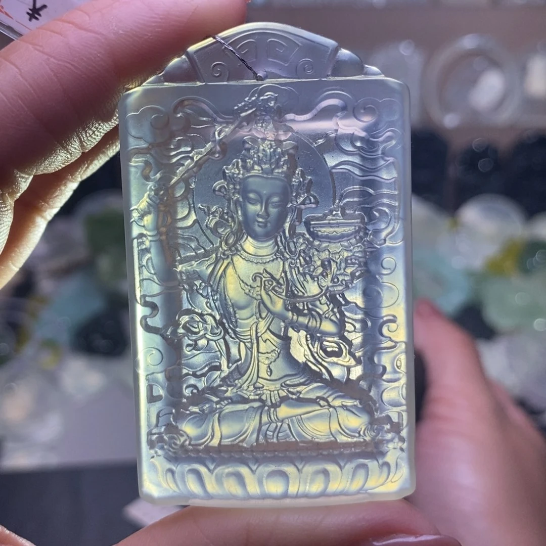 溪***旅蛇纹石玉未镶嵌颈饰