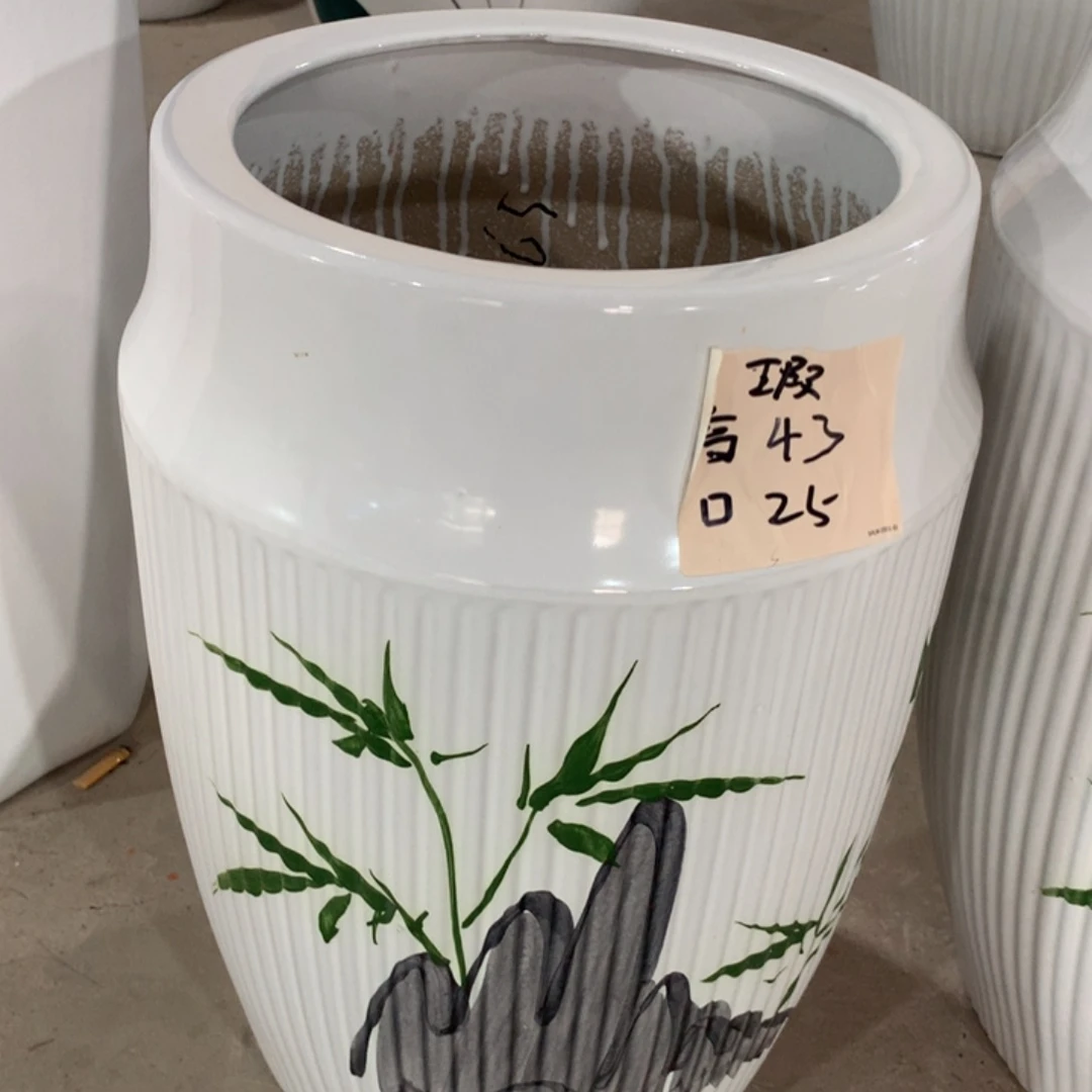 微瑕高温陶瓷花盆