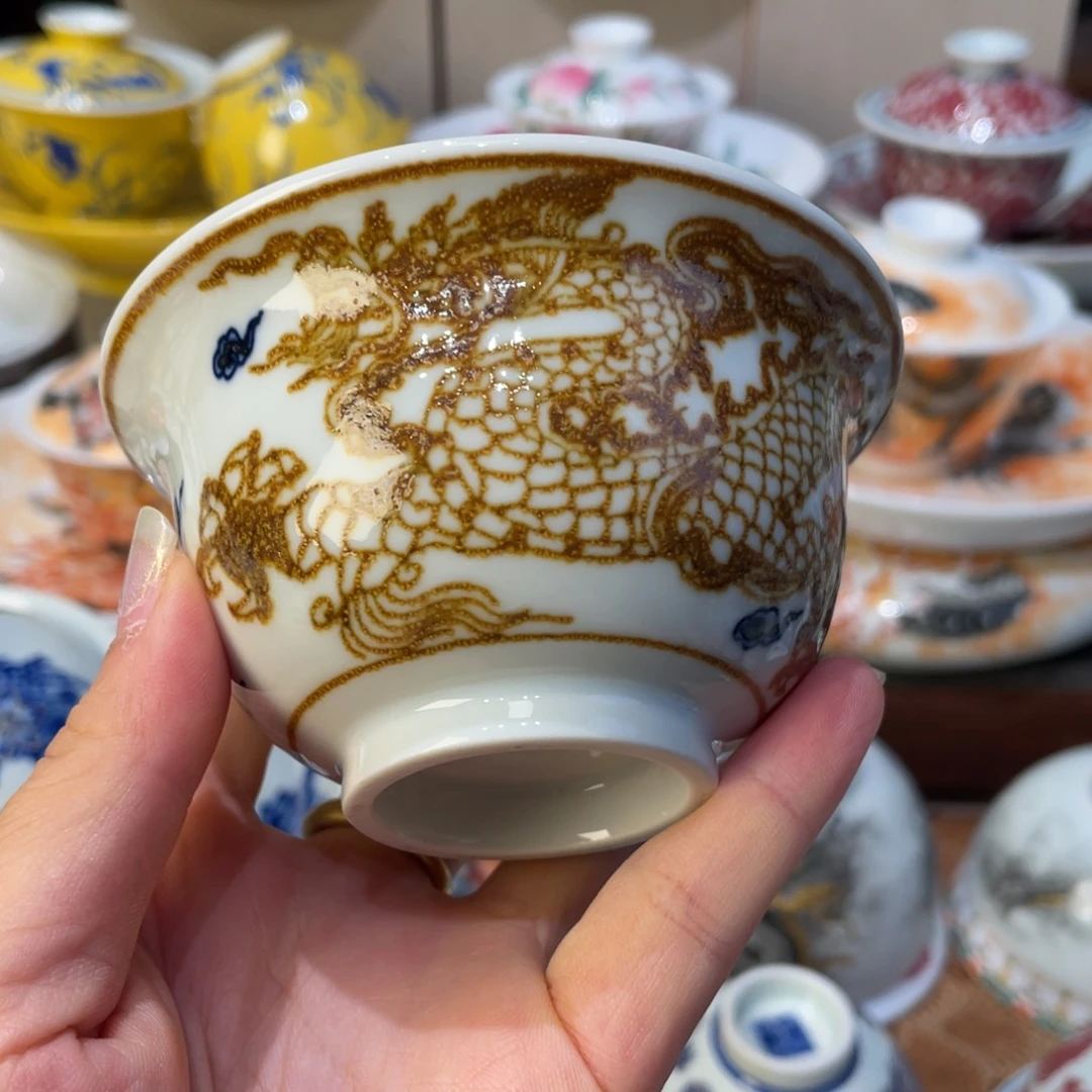 盖碗景德镇瓷器和我一样都没有那么好看