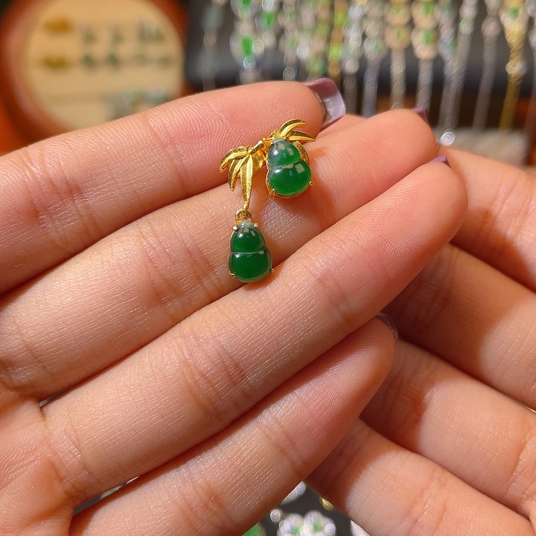 翡翠银S925镶嵌颈饰