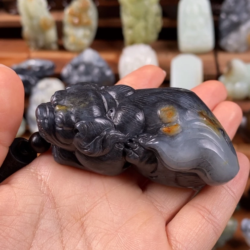 【闪购商品】未镶嵌和田玉把件道**师