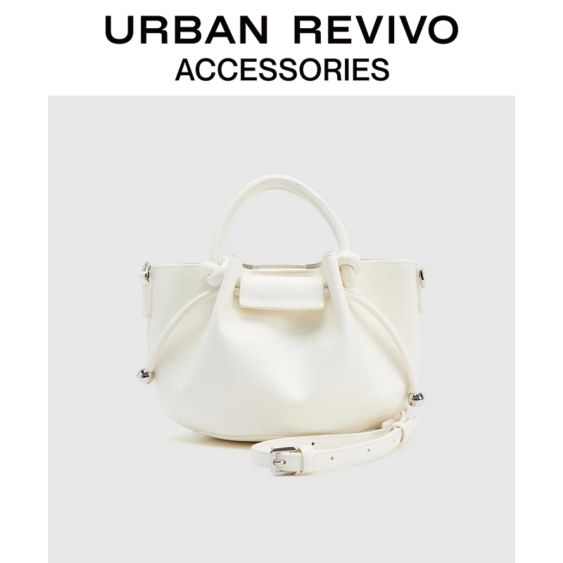 URBAN REVIVO2025秋季新款女士通勤打结手提斜挎包UAYB50041