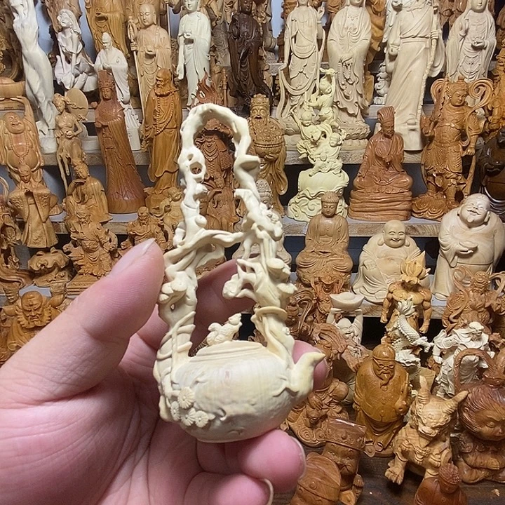 柏木（崖柏）提篮壶