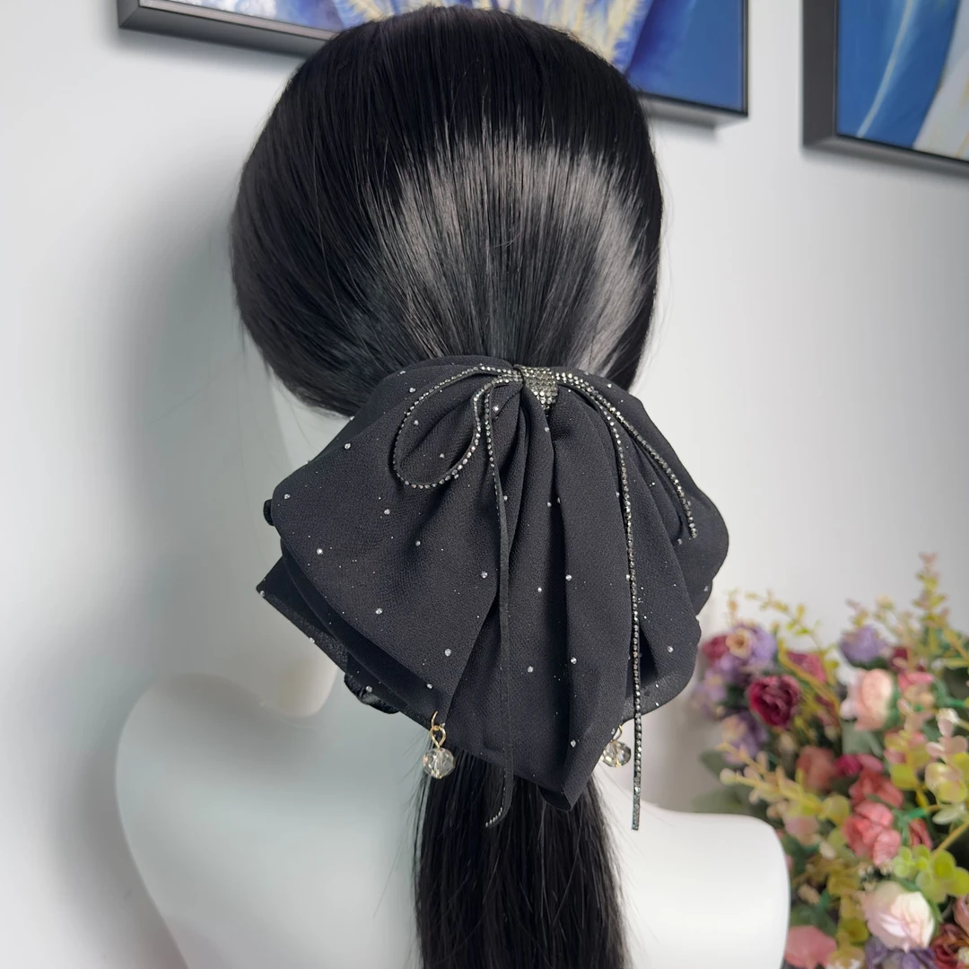 边夹发卡抓夹发夹气质女百搭休闲风黑色波西米亚风头饰