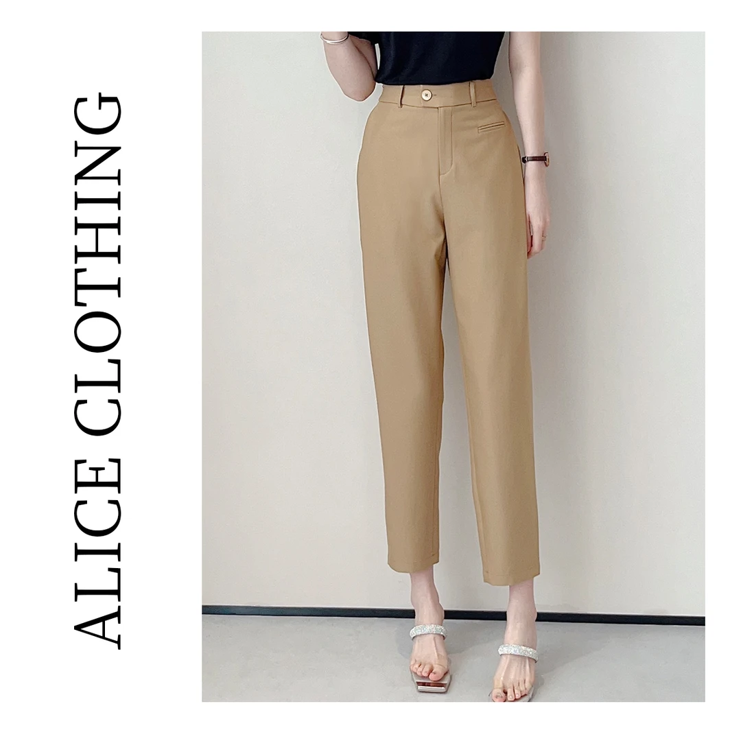 5 alicelulu“显瘦泰斗”九分裤 雅痞腔调遮胯藏肉S620388G