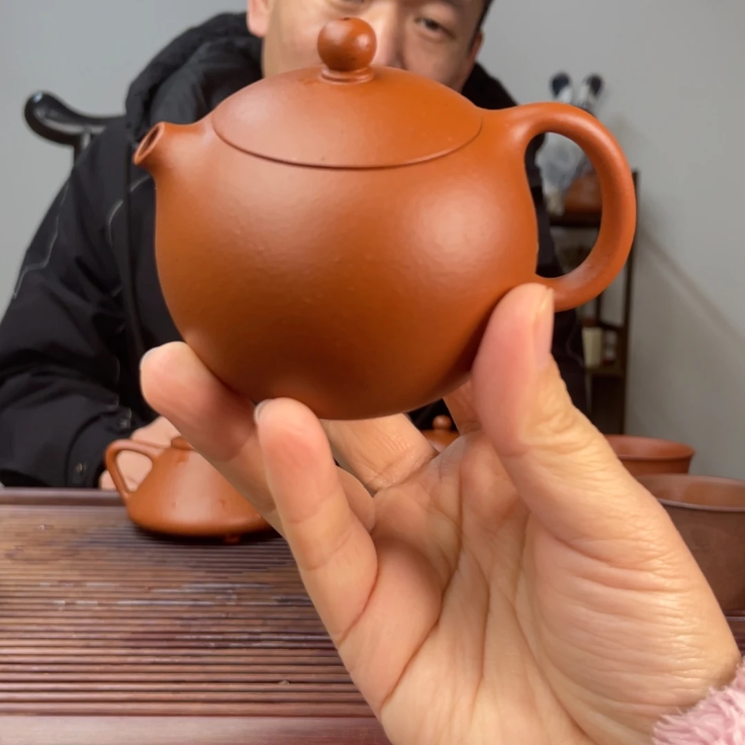 朱泥茶壶瑕疵老朱泥西施150cc