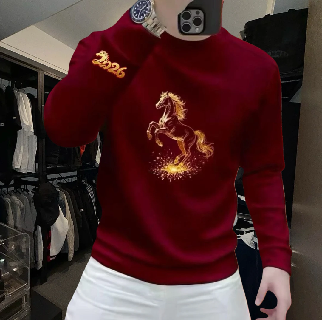 潮牌重磅男圆领卫衣长袖百搭加绒帅街头休闲秋季时尚男士潮流卫衣