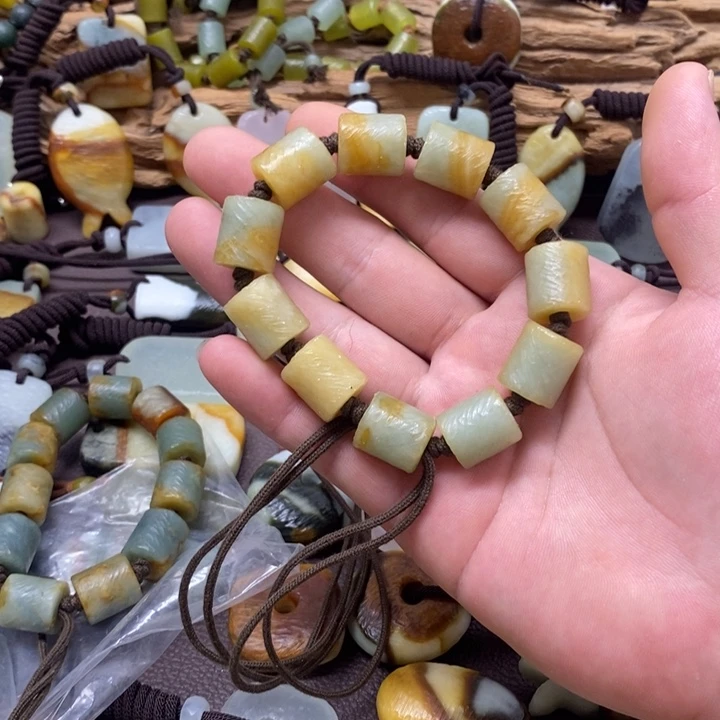 小***龟未镶嵌蛇纹石玉手链