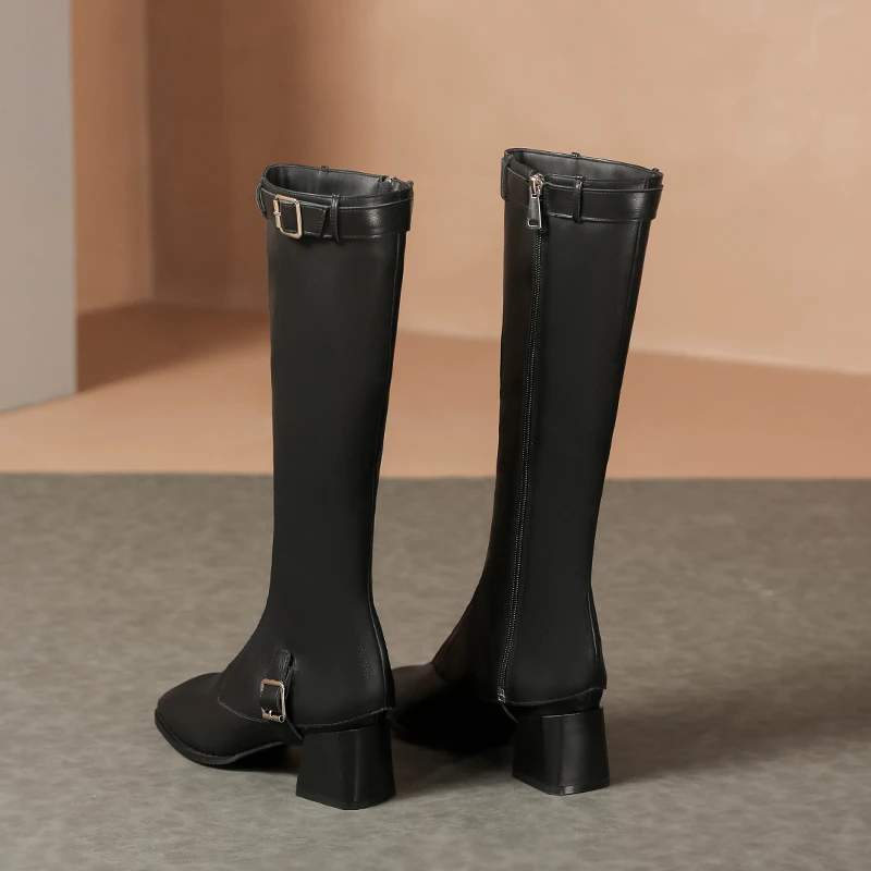 鞋漫9925经典款时尚秋冬季加绒款薄款长靴可拆卸短款矮筒靴女款靴