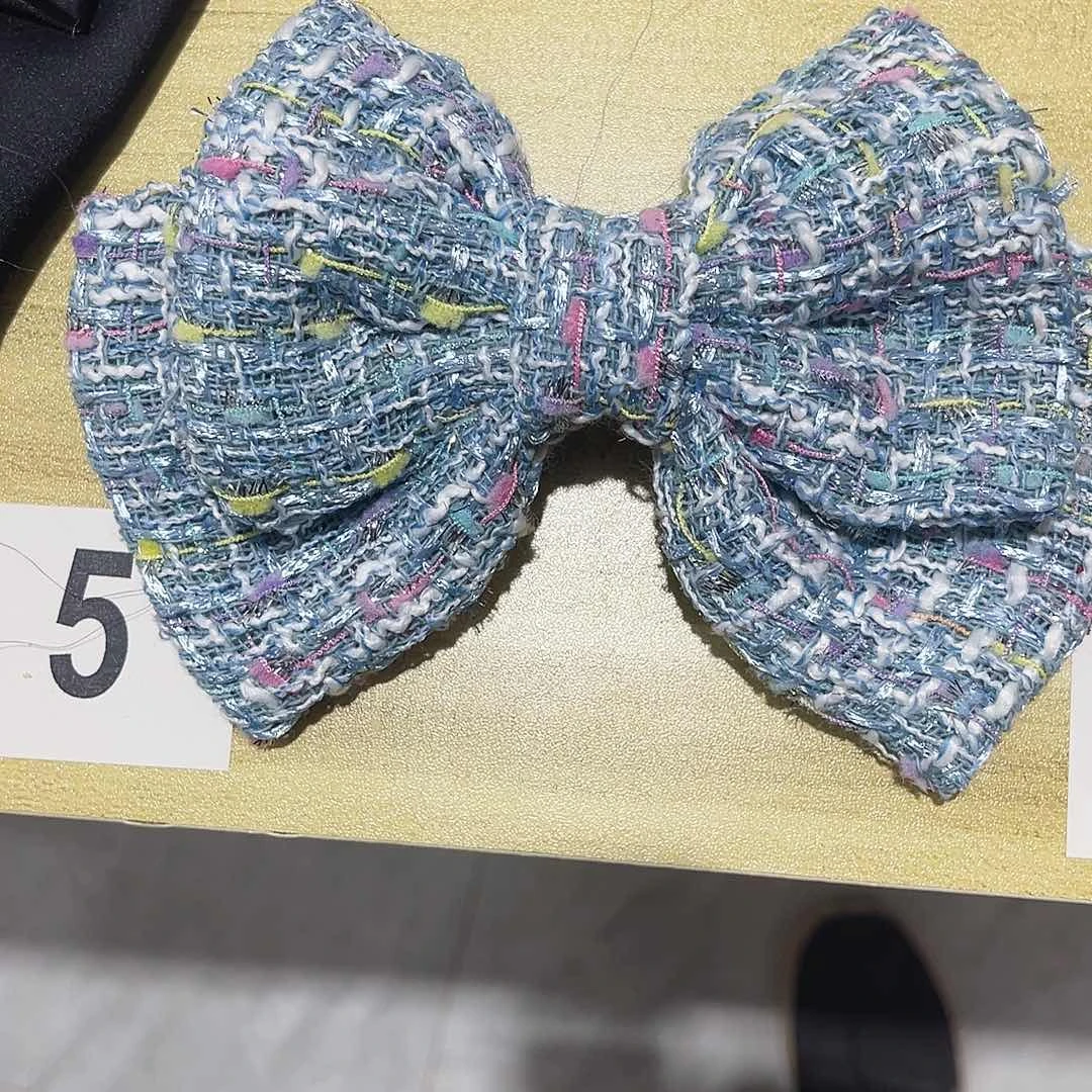 皮质铁合金蝴蝶结发夹