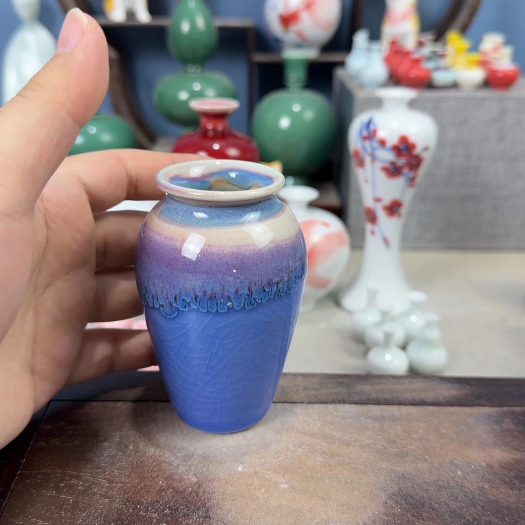 陶瓷手工小花器摆件