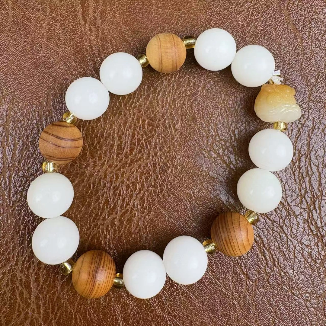 江山文玩阁清货链接（无礼盒）白玉菩提@@SP111