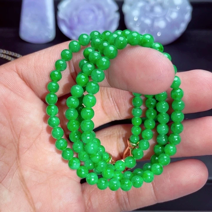 翡翠未镶嵌毛衣链