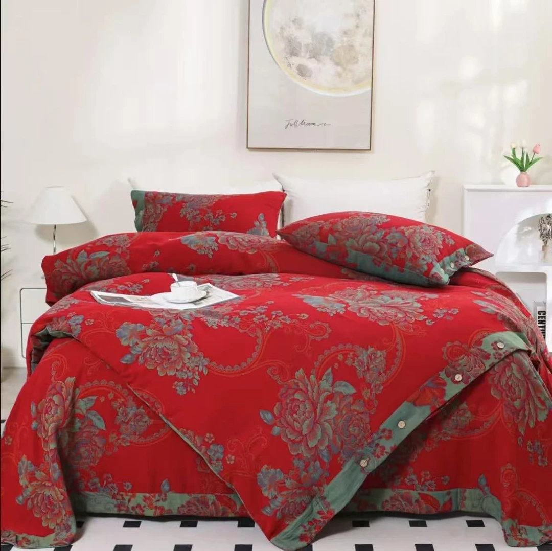 【国色天香四件套】床单被被罩