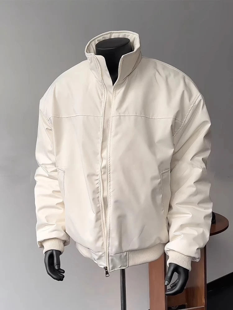 美式三防工装棉服外套男士春秋冬新款立领飞行员夹克教练棒球服潮