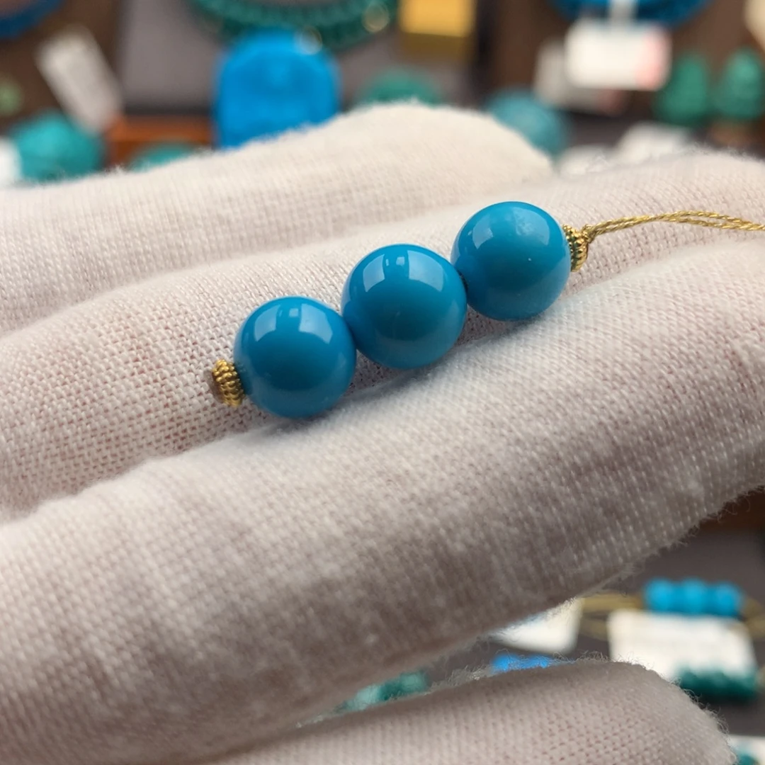 绿松石未镶嵌绿松石7+8mm