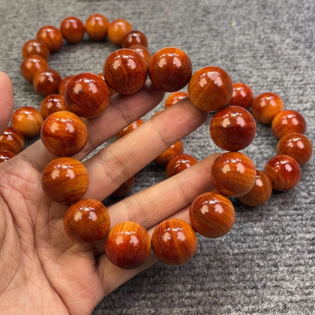 【闪购商品】柏木（崖柏）周年庆，2.0柿红玉化透光，甜奶香