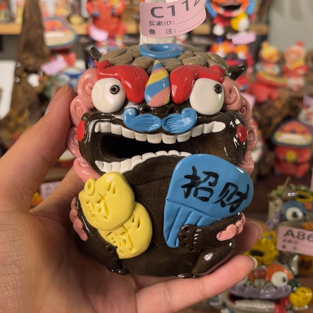 泥塑J****怡纯手工茶宠摆件