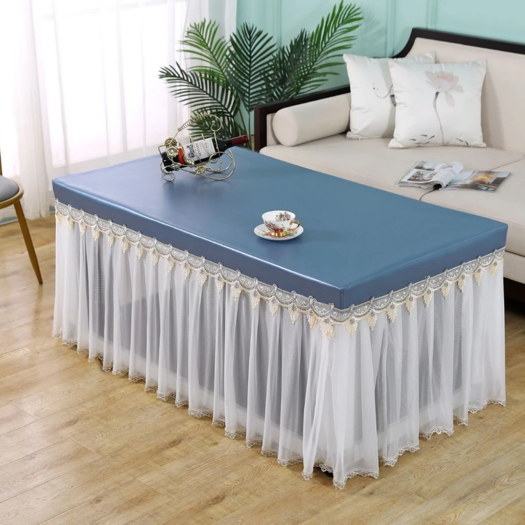 全包茶几桌布防尘罩家用电视柜茶几套烤火罩电炉桌罩取暖桌罩