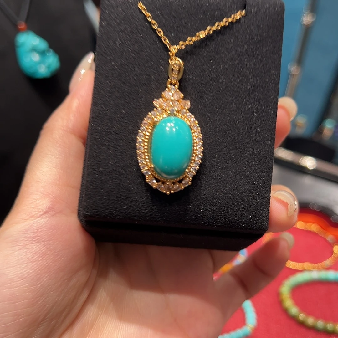 绿松石合金颈饰001