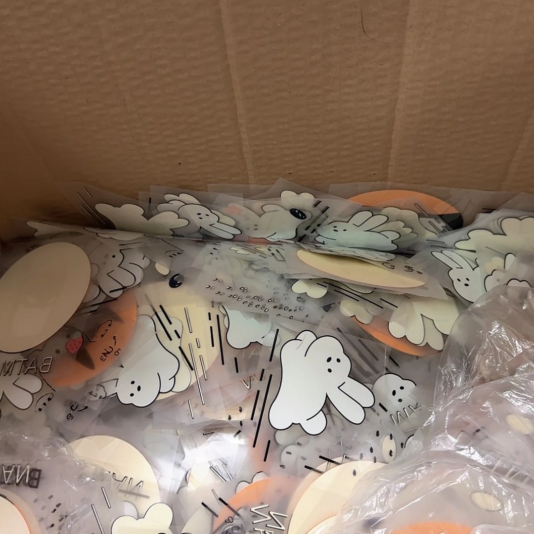 棉4号烫画混搭30个辅料