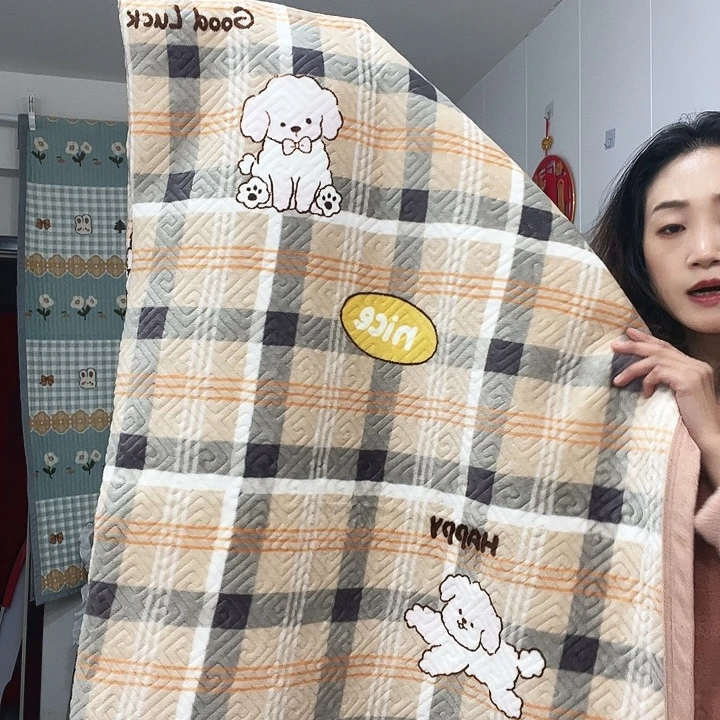 牛奶绒卡其小狗1.5米