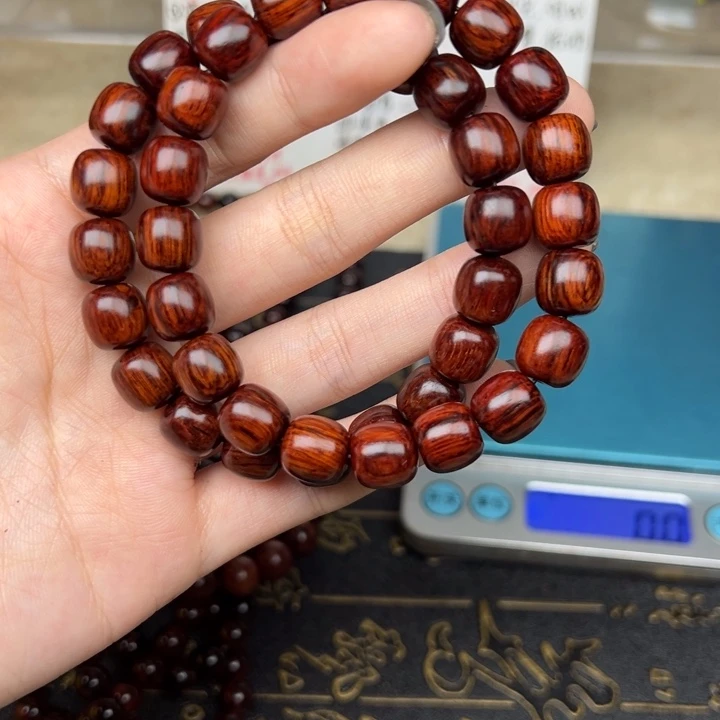 手串/手链花梨木类红降10老型满油单圈（瑕疵）