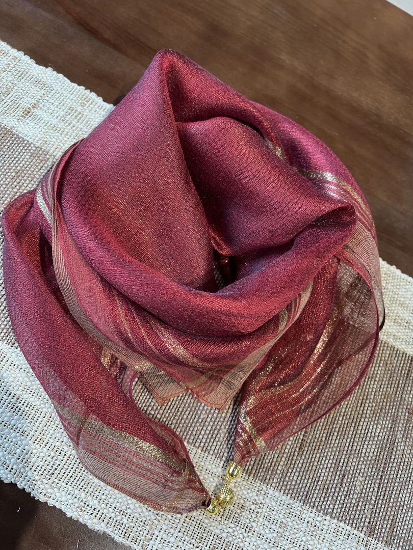 【那那家】韩版时尚气质洋气金丝线磁丝巾