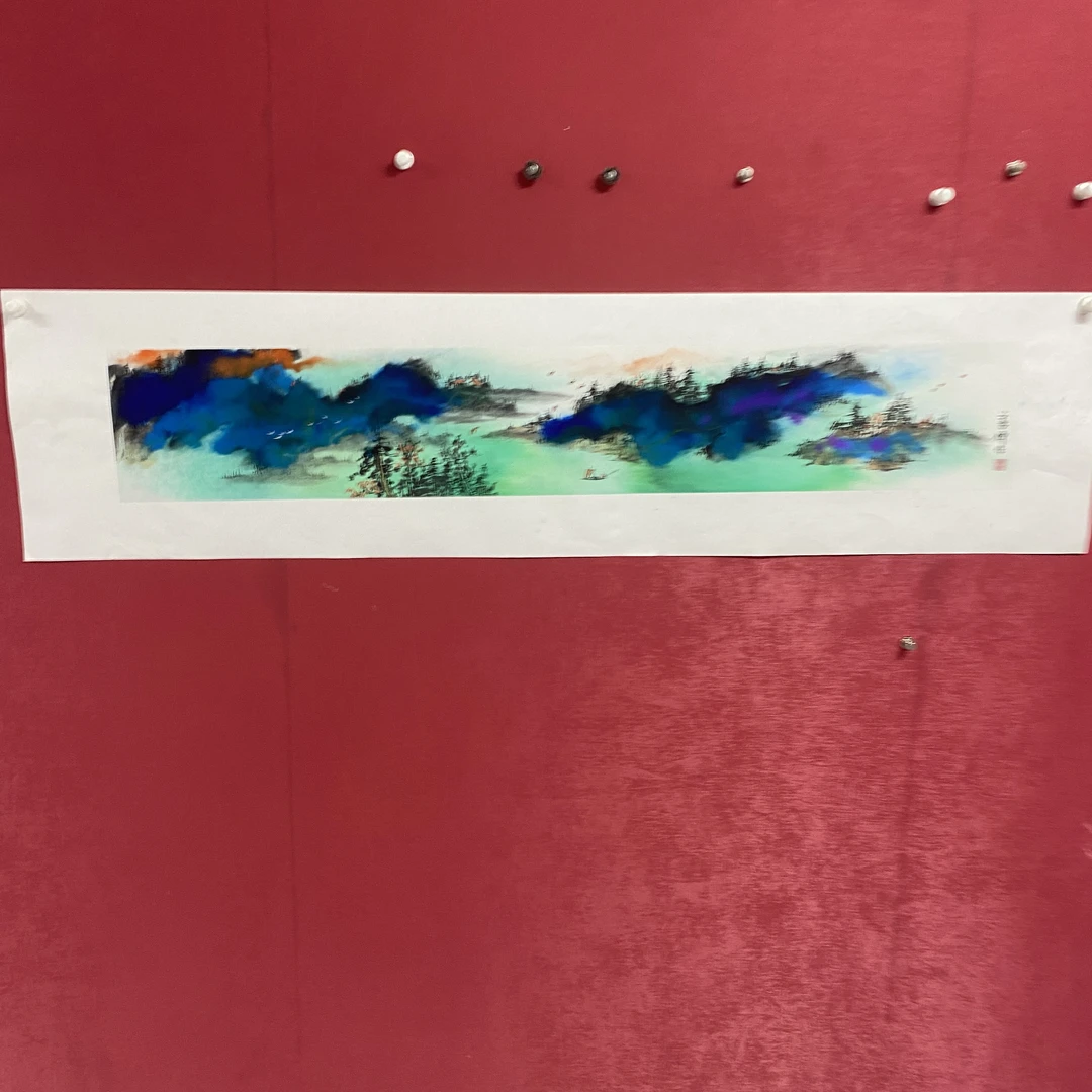 刘善传四尺四开山水作品