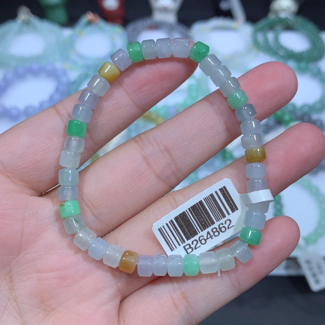 翡翠未镶嵌手串天然