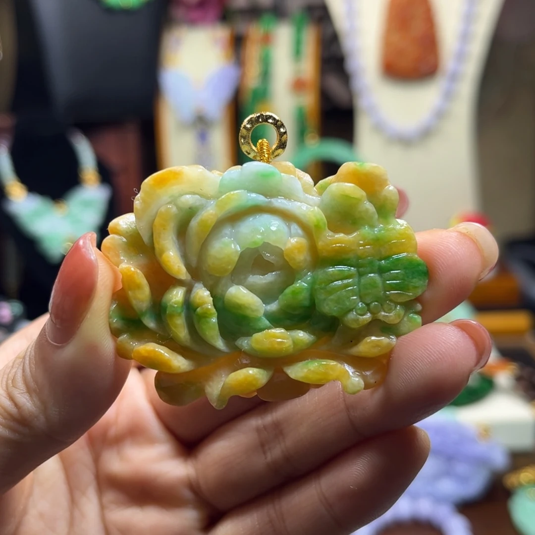 翡翠未镶嵌颈饰天然翡翠