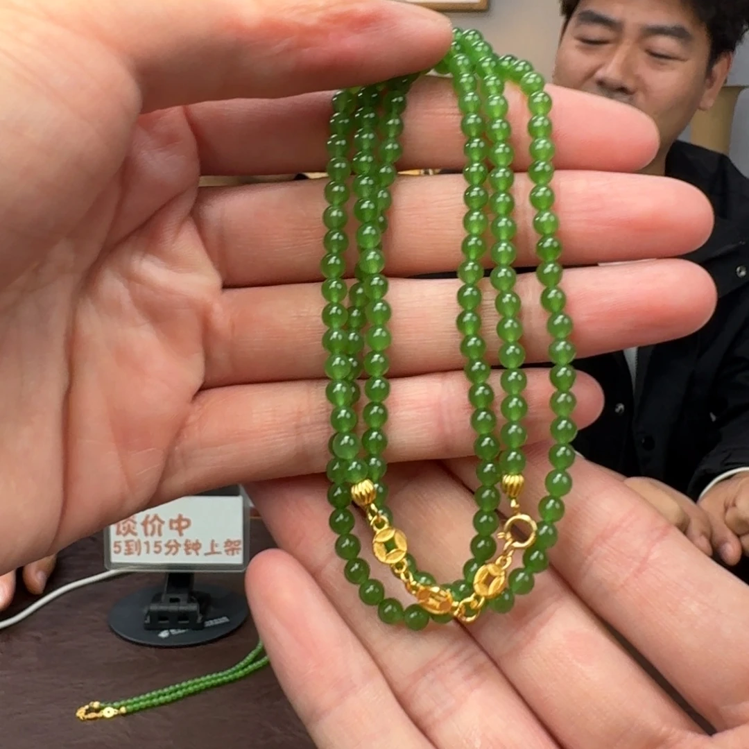 和田玉未镶嵌颈饰927梁哥卡4左右