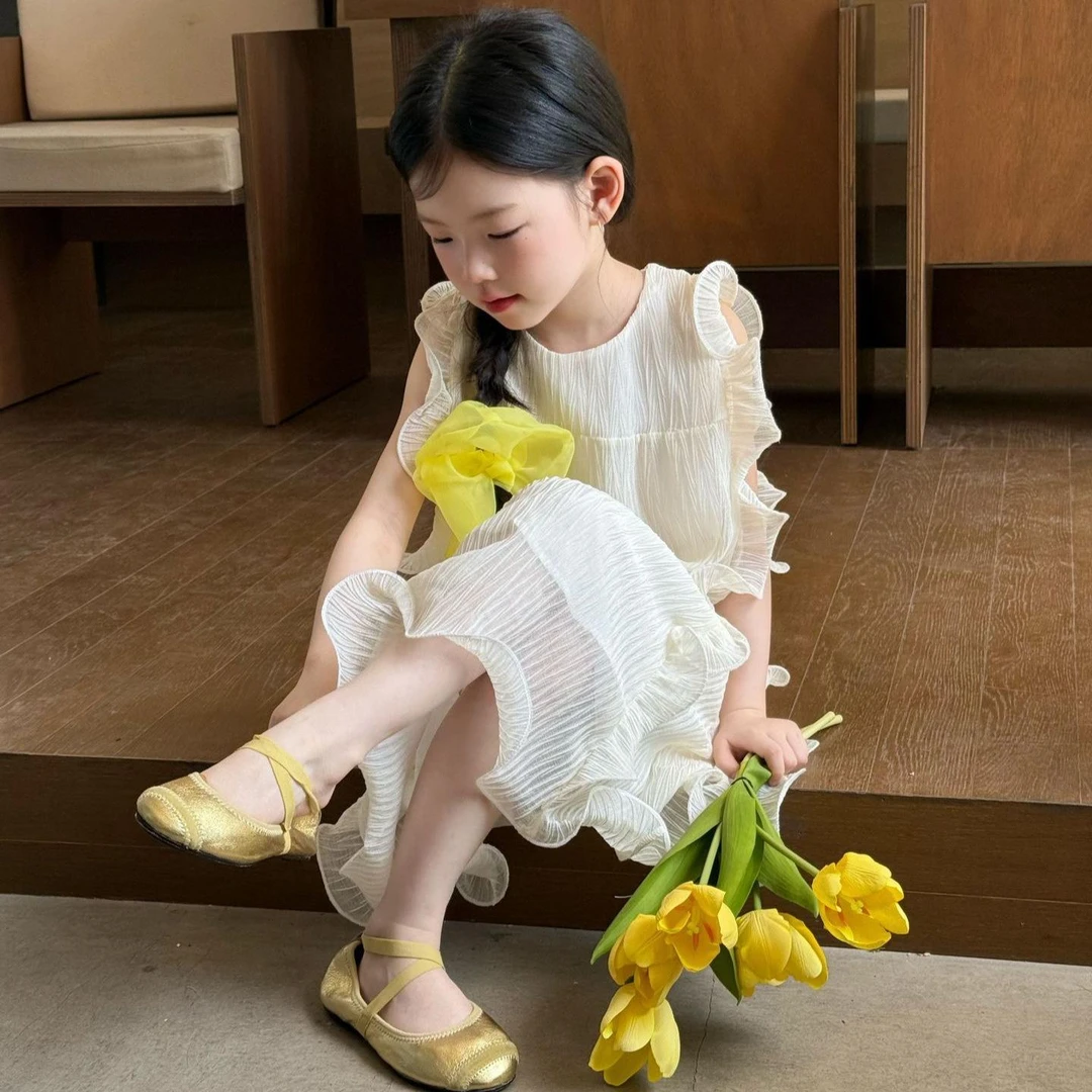 AYJ250079款女童夏季新款时尚百搭舒适潮流连衣裙