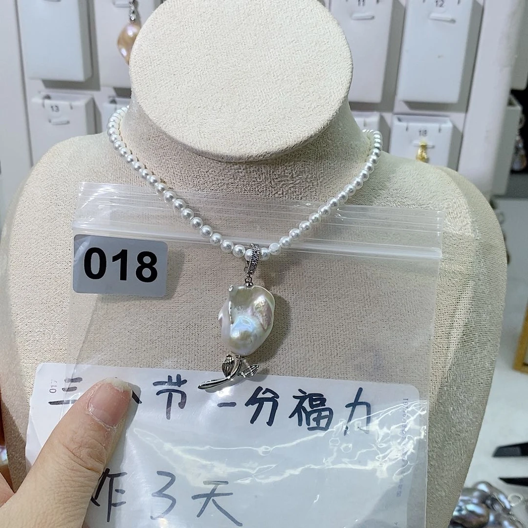 淡水珍珠颈饰合金