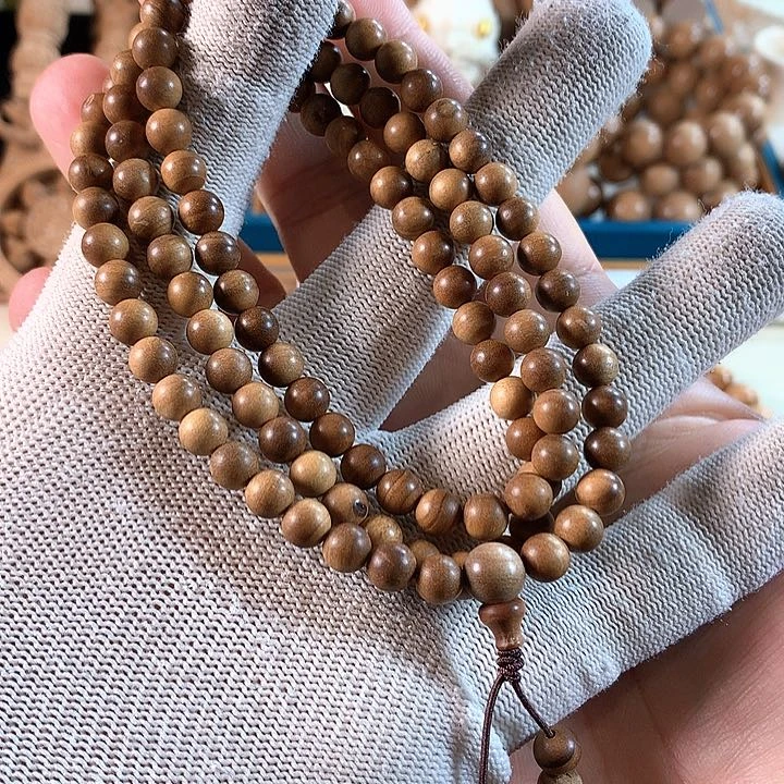 檀香木手串/手链0.6横纹微瑕福利款