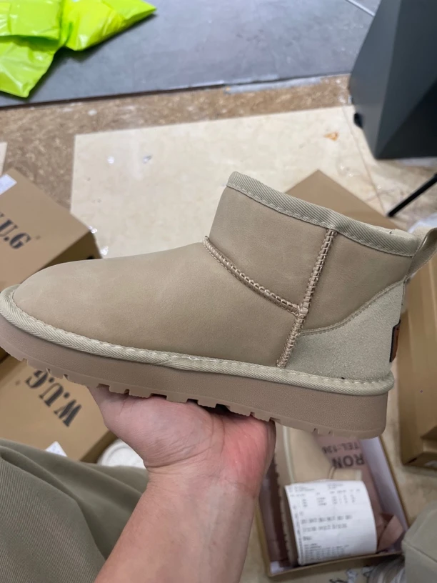 厚底雪地靴3826女款冬季加绒外穿包头鞋2024新款懒人爆款毛毛棉鞋