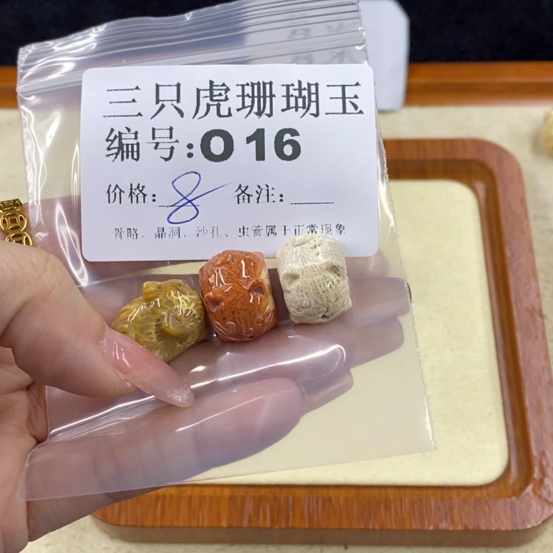 硅化珊瑚（珊瑚玉）未镶嵌1谢*霞